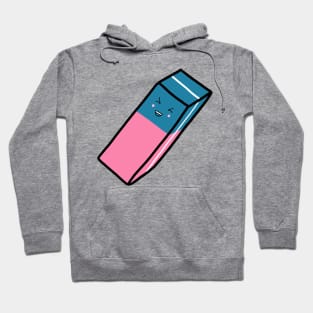 Cute Pink and Blue eraser Hoodie